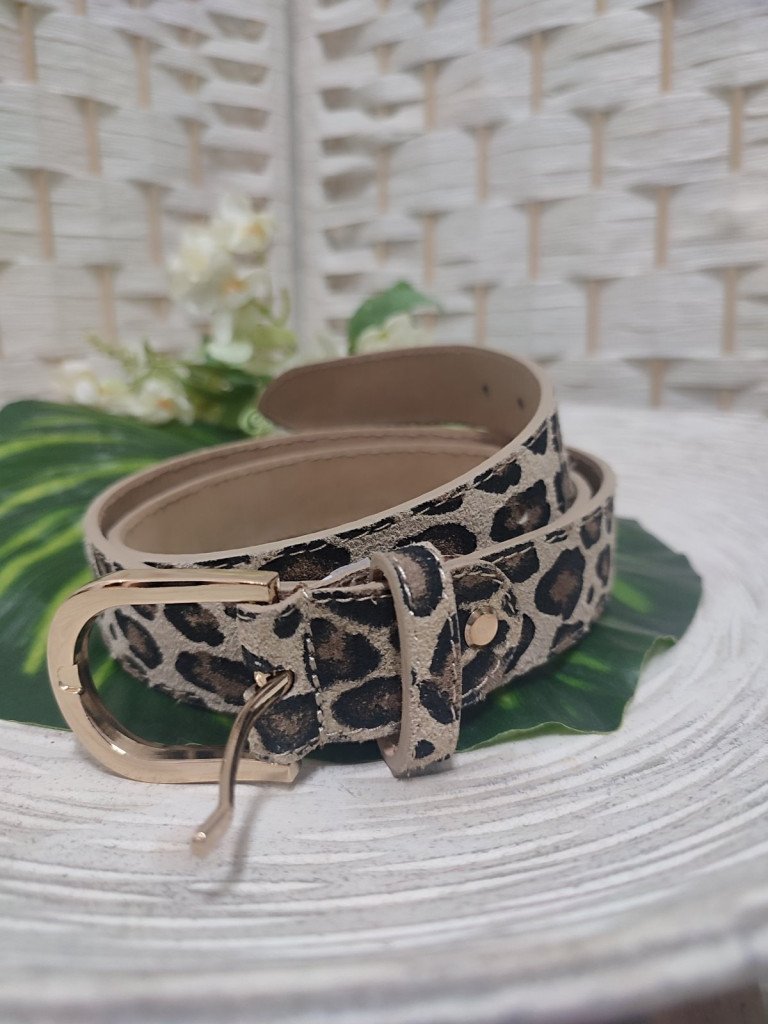 CINTURON PIEL PRINT.