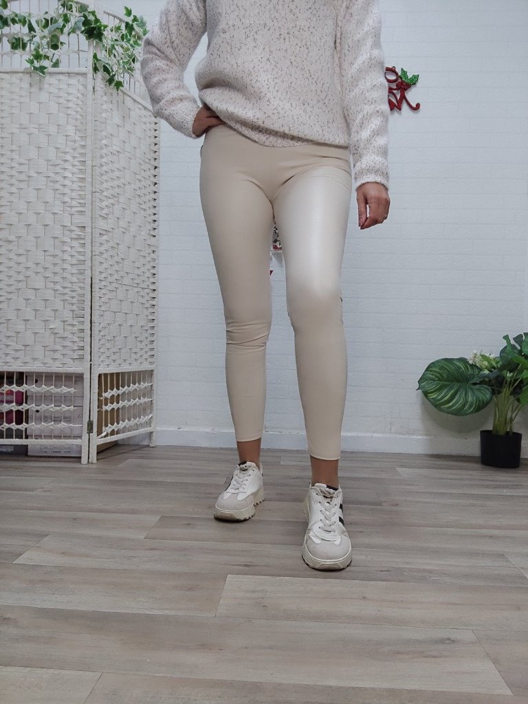 LEGGINS POLIPIEL BEIGE.