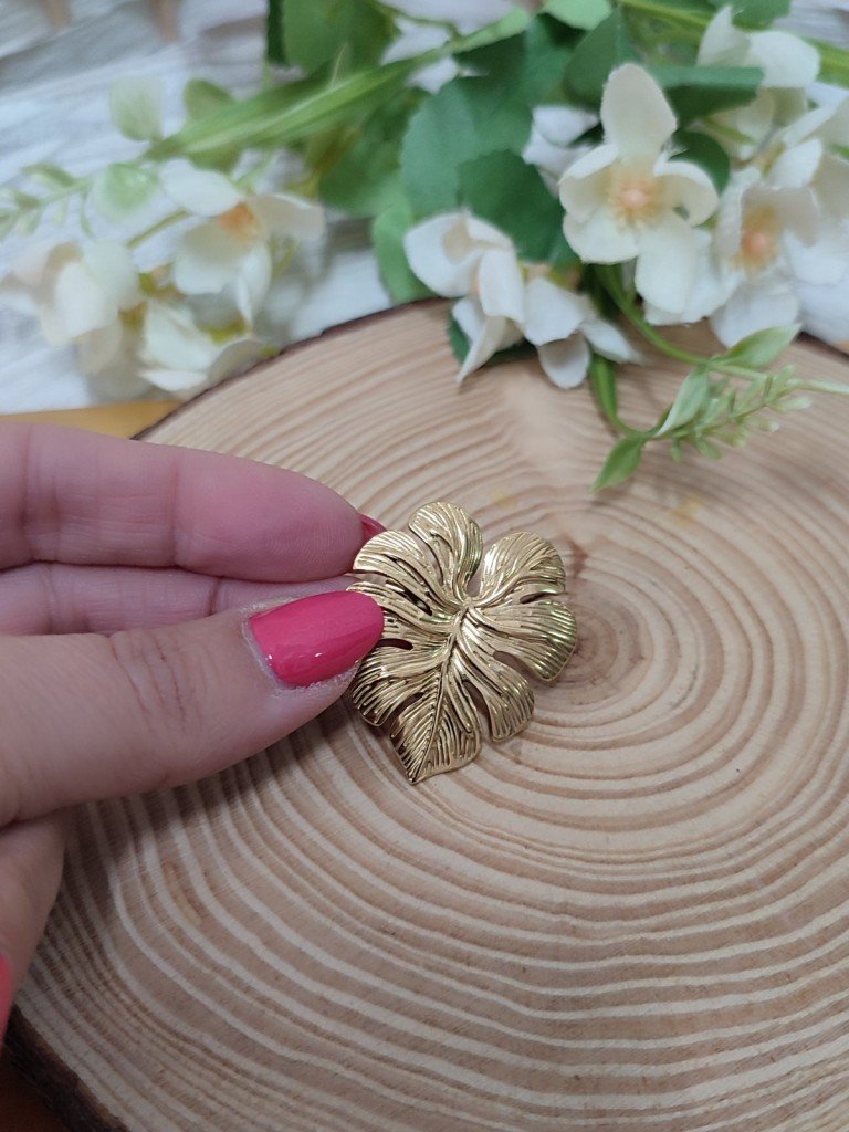 BROCHE HOJA.