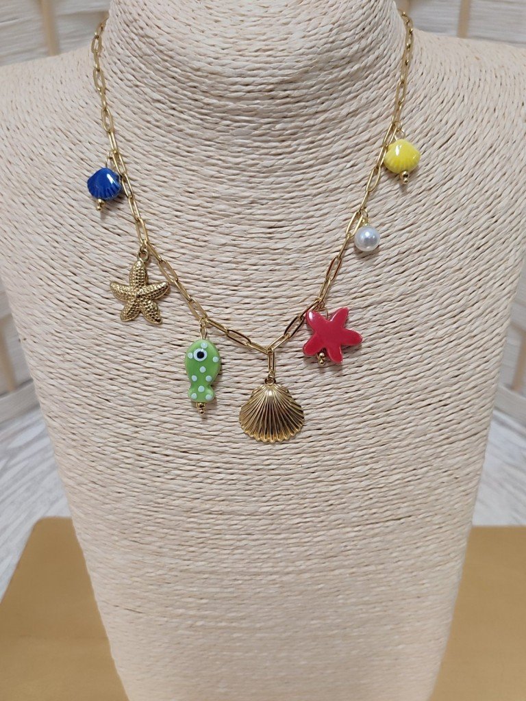 COLLAR PEZ VERDE.