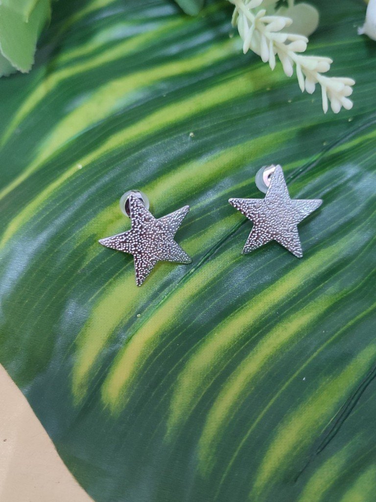 PENDIENTES ESTRELLA PLATA.