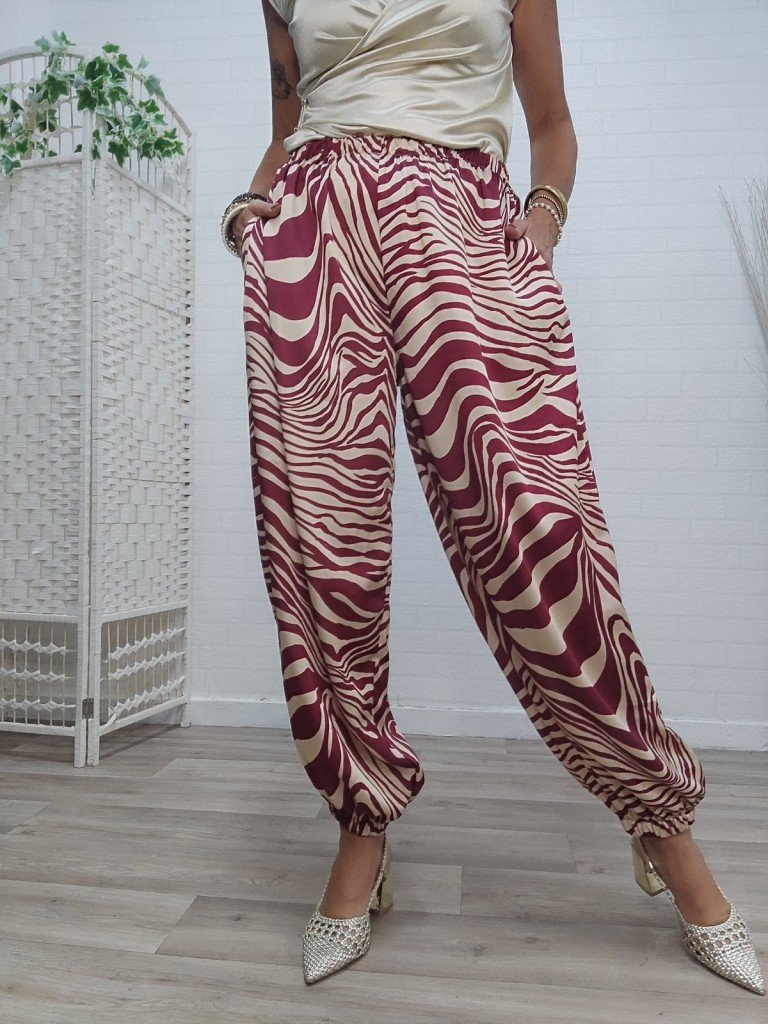 PANTALON BOMBACHO CEBRA.
