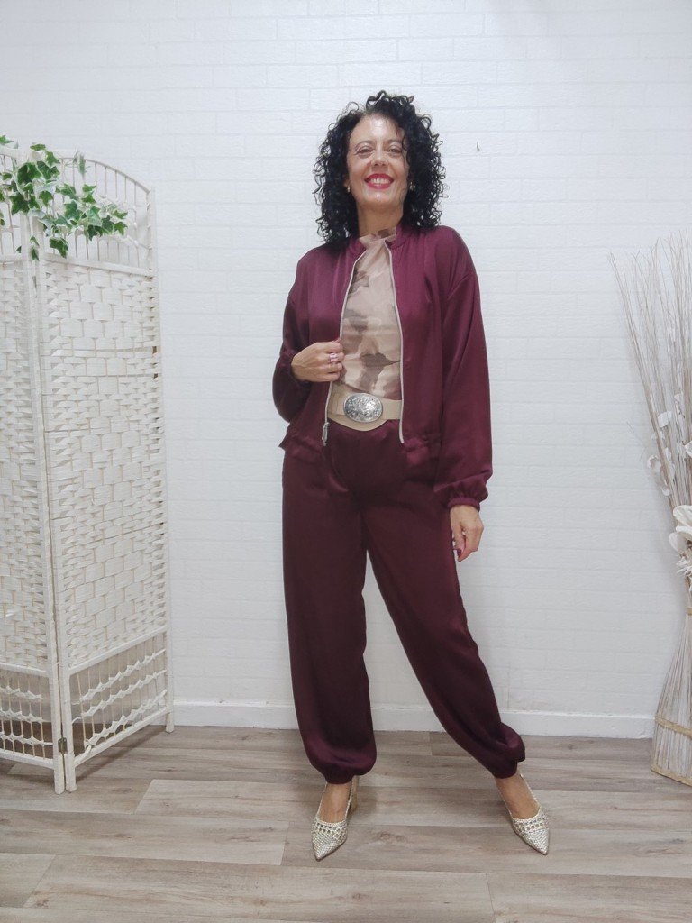 PANTALON SATINADO NIEVES.