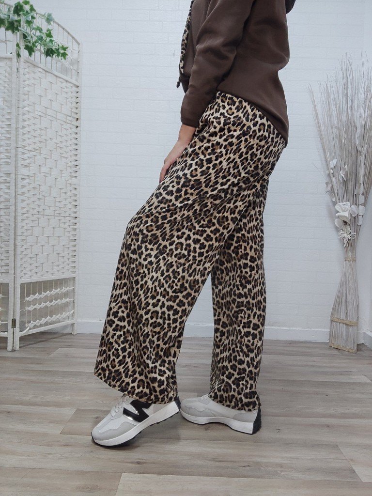 PANTALON PALAZO LEOPARDO.