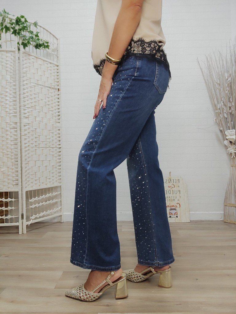PANTALON STRASS.