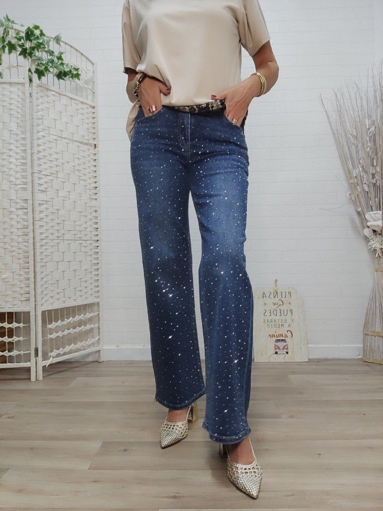 PANTALON STRASS.