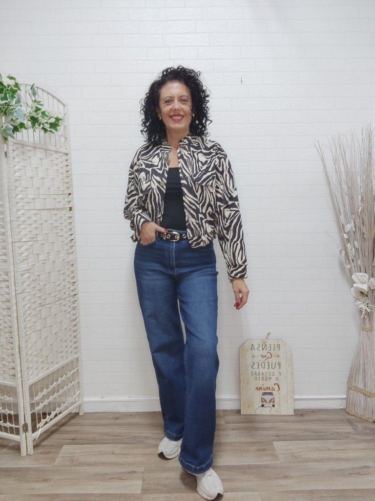 CHAQUETA SOLE CEBRA.