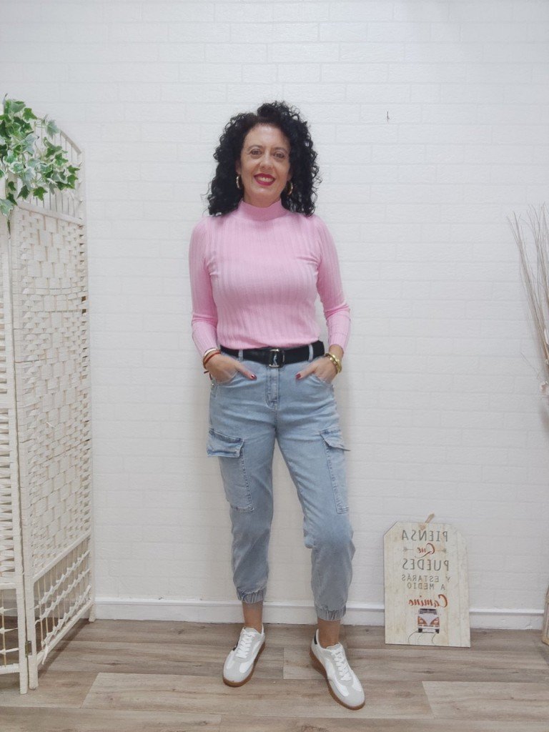 PANTALON VAQUERO CARGO.