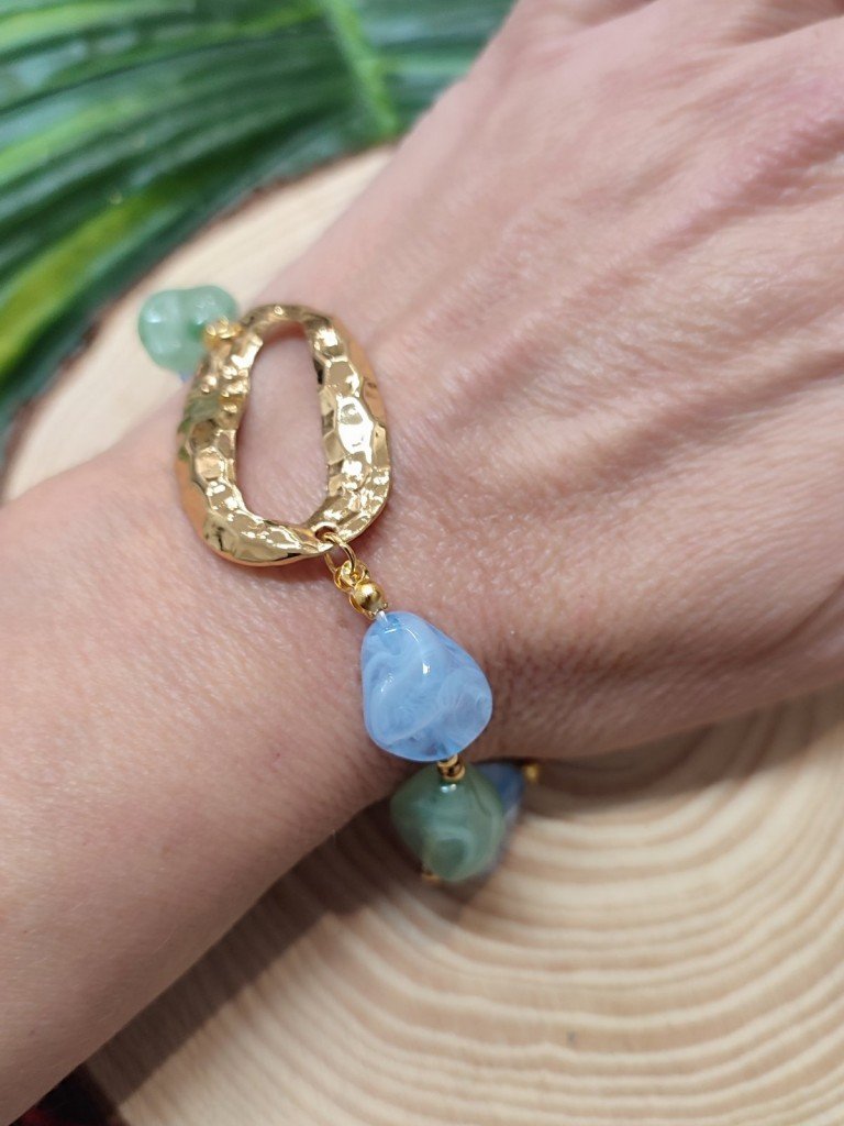 PULSERA MÓNICA CELESTE.