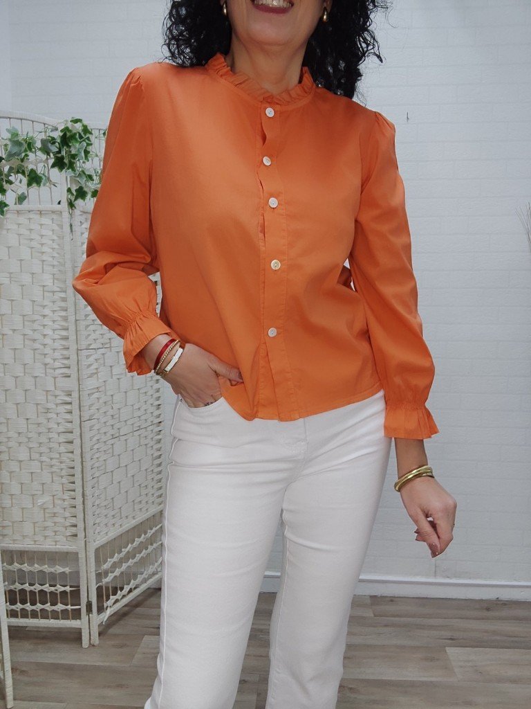 CAMISA ESTER NARANJA.