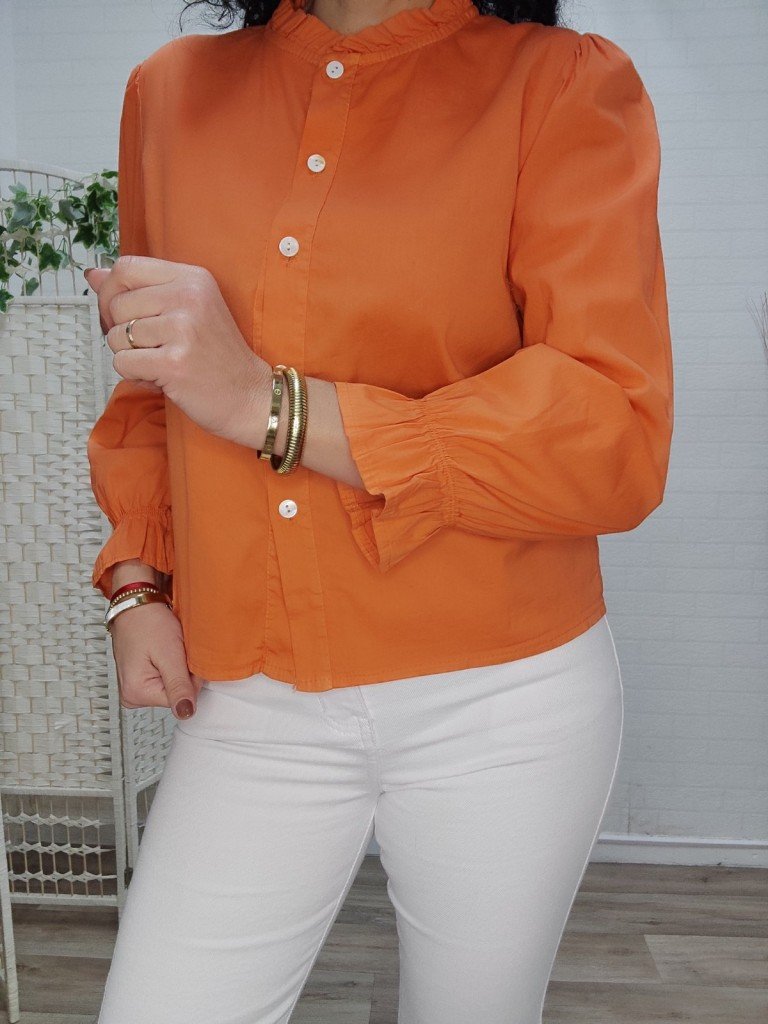 CAMISA ESTER NARANJA.