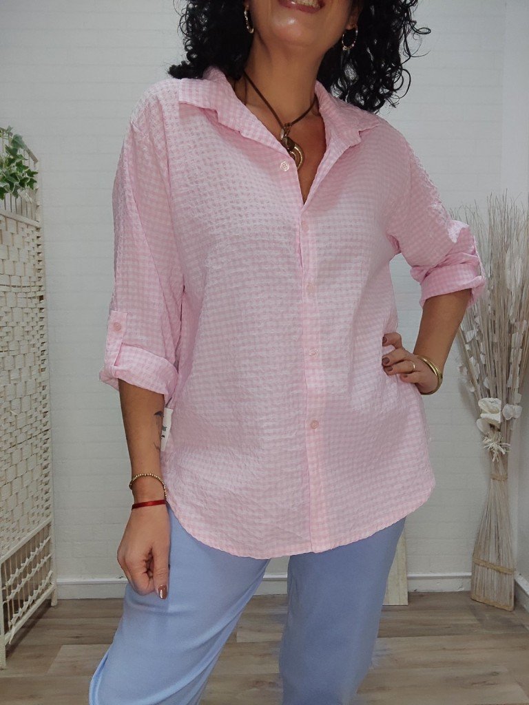 CAMISA VICHI ROSA.