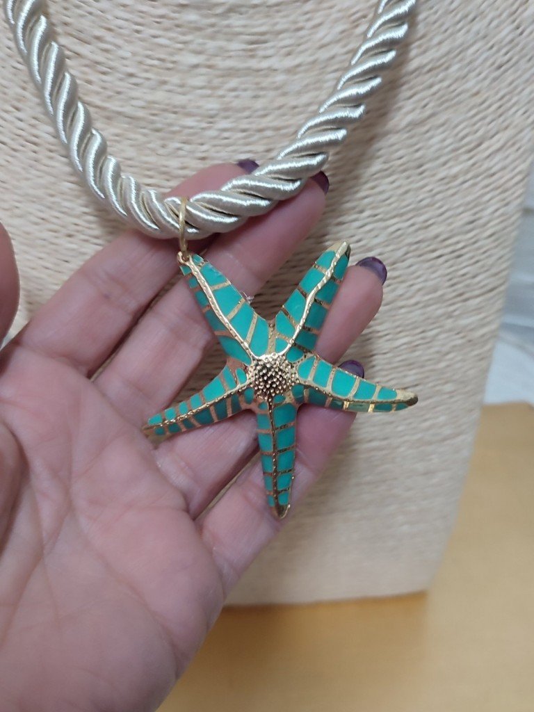 COLLAR ESTRELLA TURQUESA. 2