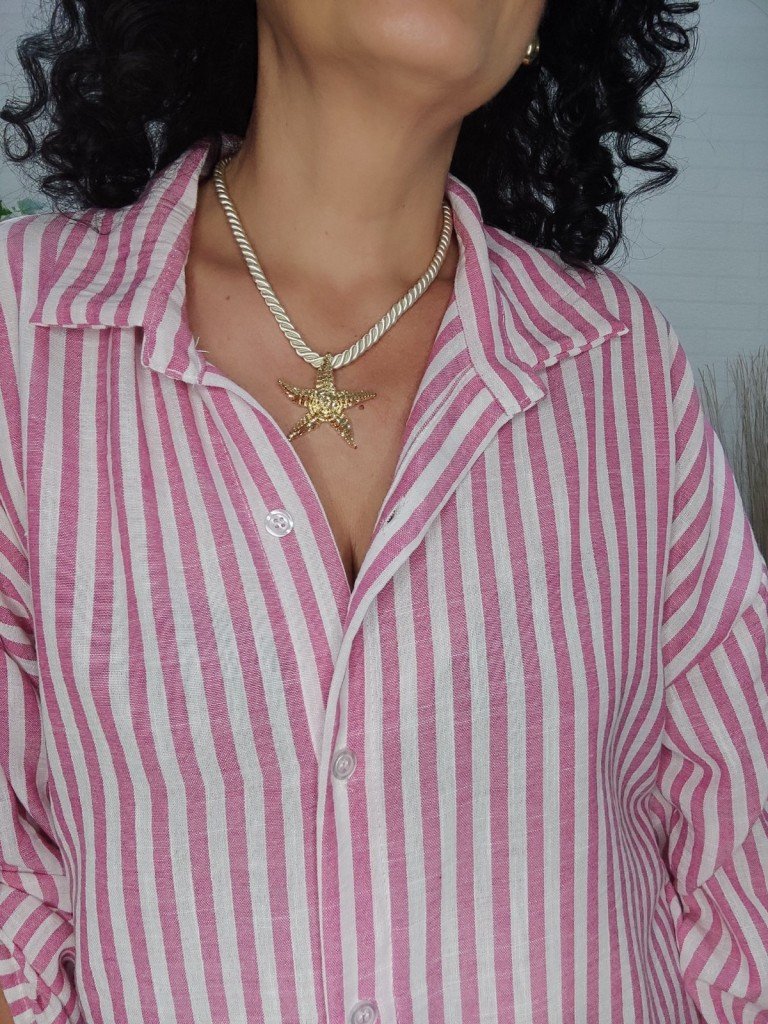 COLLAR ESTRELLA BEIGE.