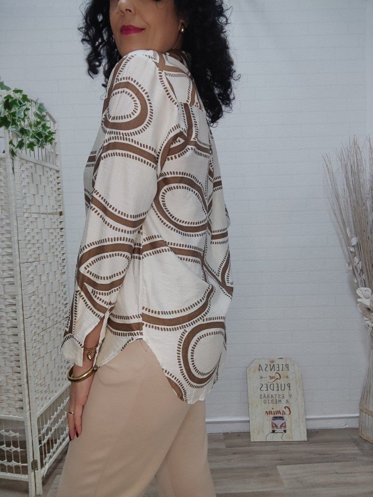 CAMISA ITALIA BEIGE.