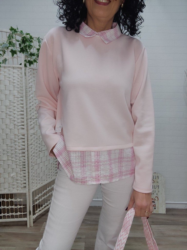 SUDADERA MABEL ROSA.