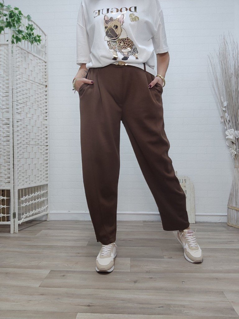PANTALON CAPA DE AIRE MARRÓN. 2