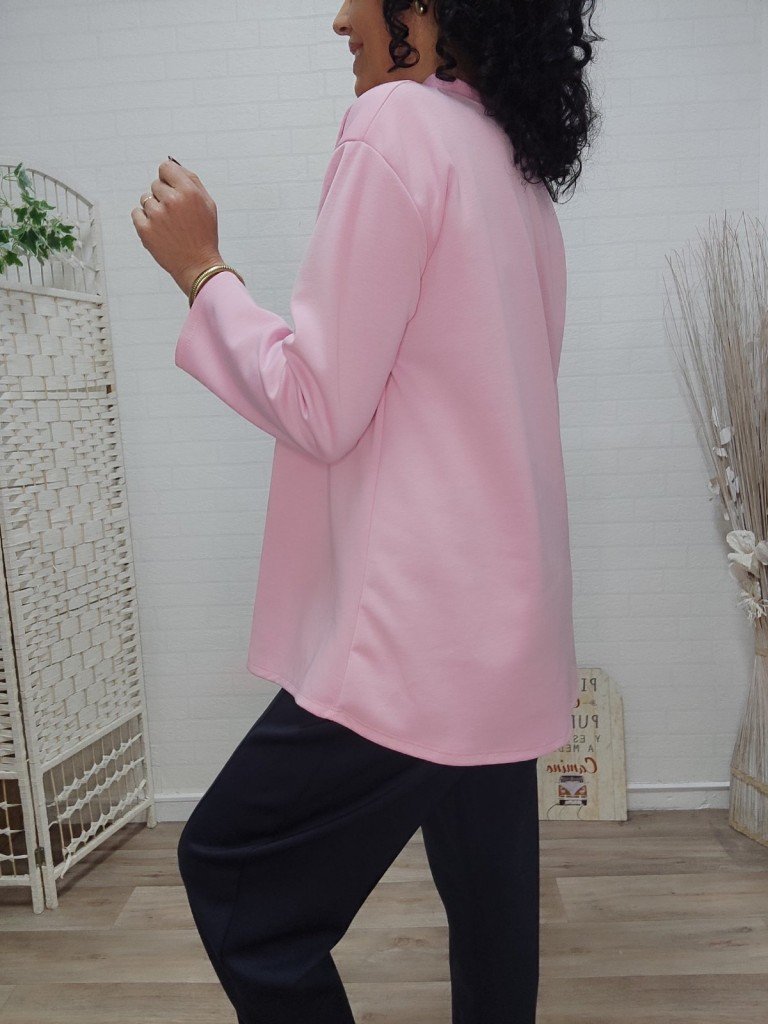 SUDADERA MOUSE ROSA.