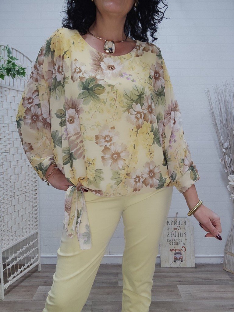 BLUSA PENÉLOPE AMARILLA.