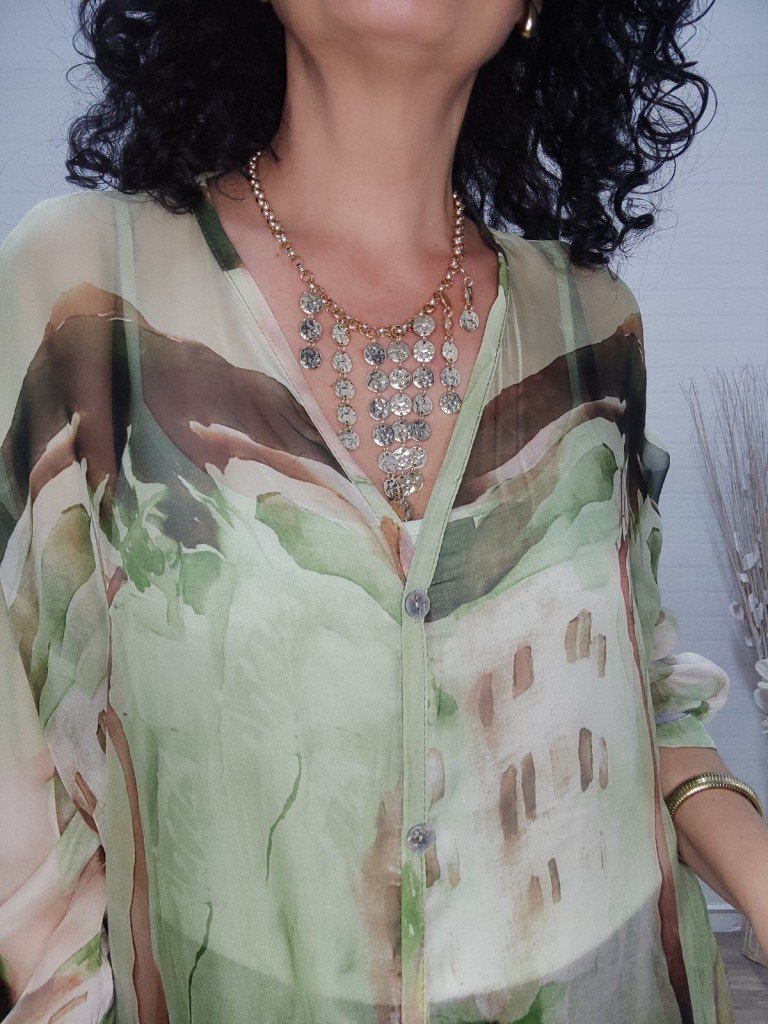 COLLAR MONEDAS DORADO.