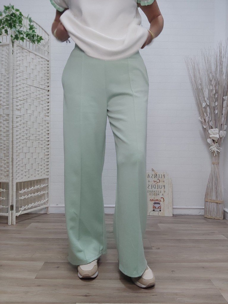 PANTALON TANIA TURQUESA.
