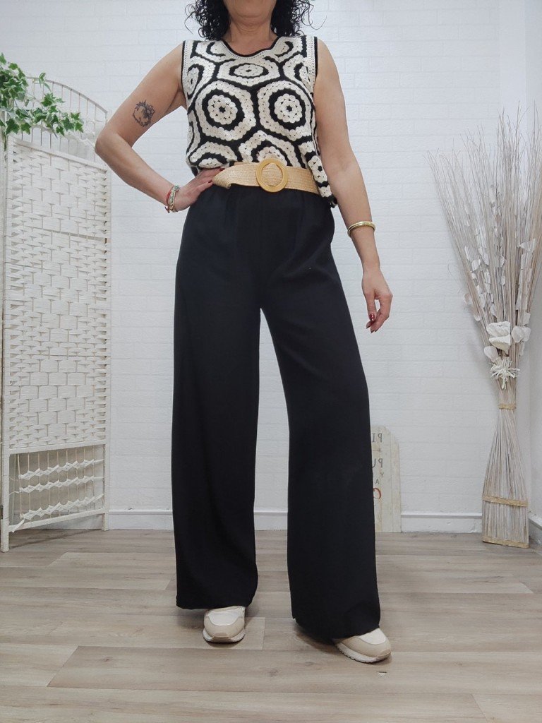 PANTALON INDIRA NEGRO.