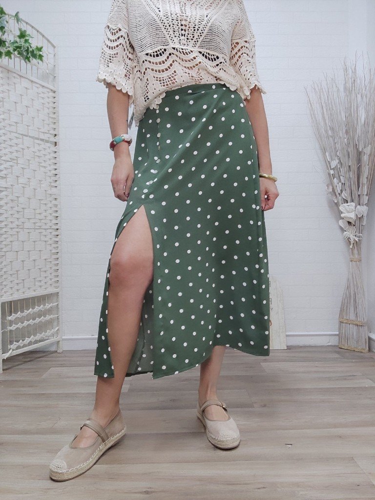 FALDA LUNARES VERDE. 2