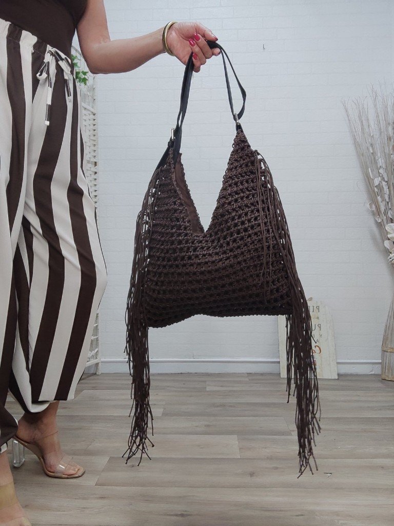 BOLSO ZINIA MARRÓN.