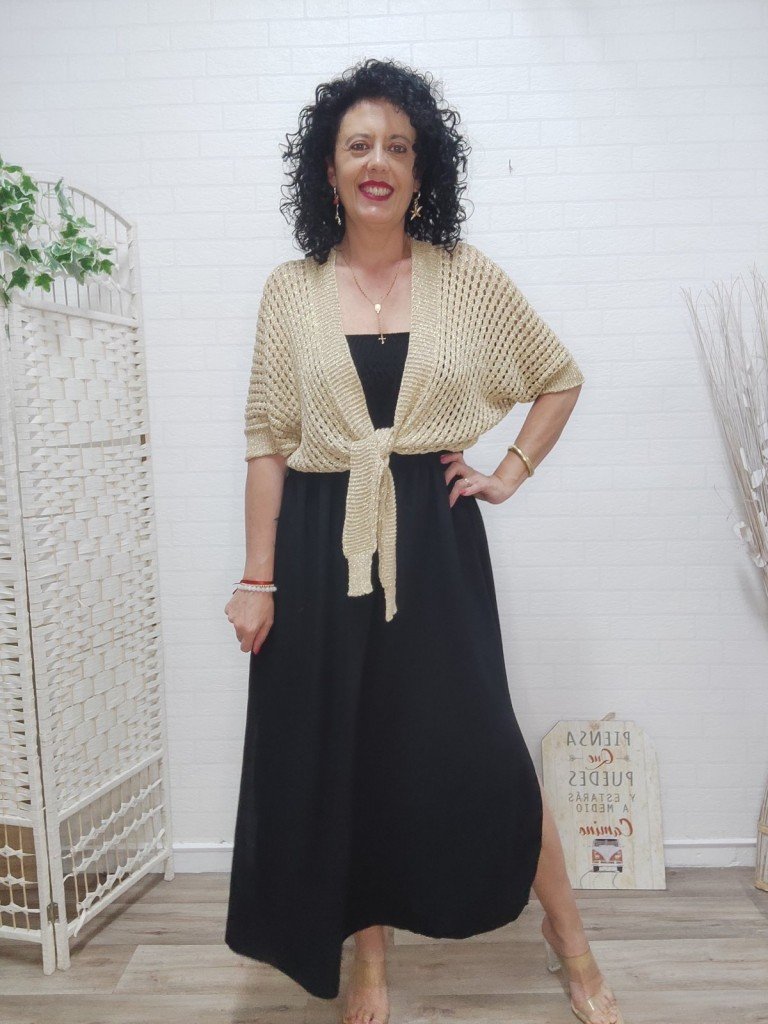 VESTIDO VANESA NEGRO.