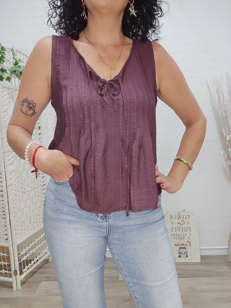 BLUSA IRENE BURDEOS.