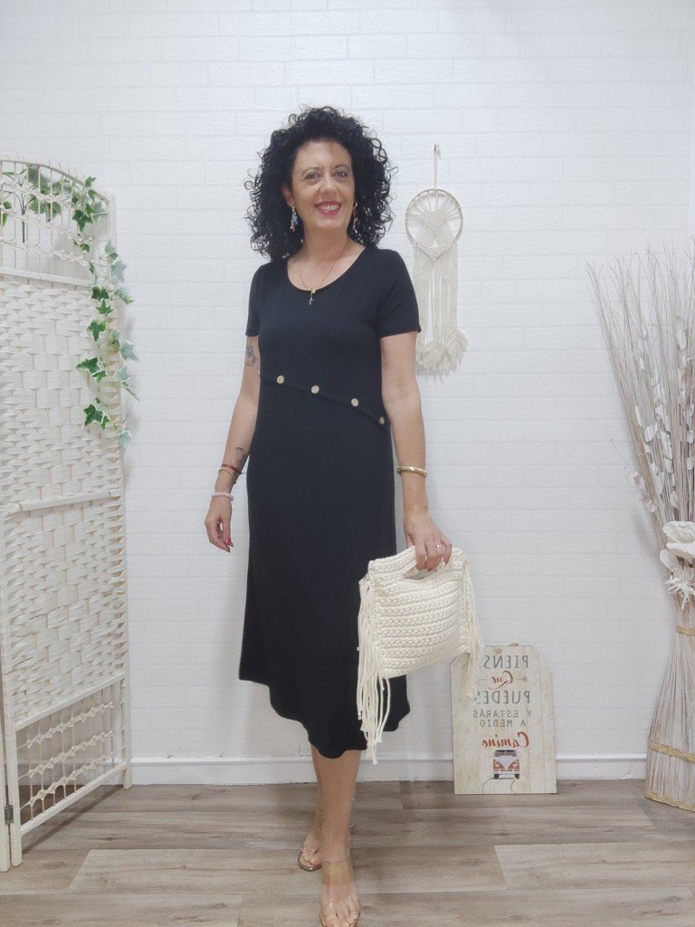 VESTIDO SALINAS NEGRO.