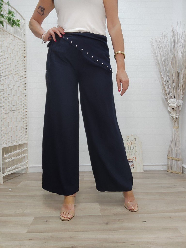 PANTALÓN TÚNEZ AZUL.