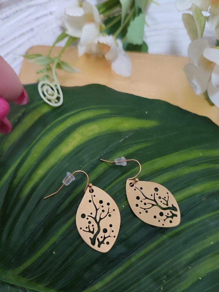 PENDIENTES LUNA DORADO.