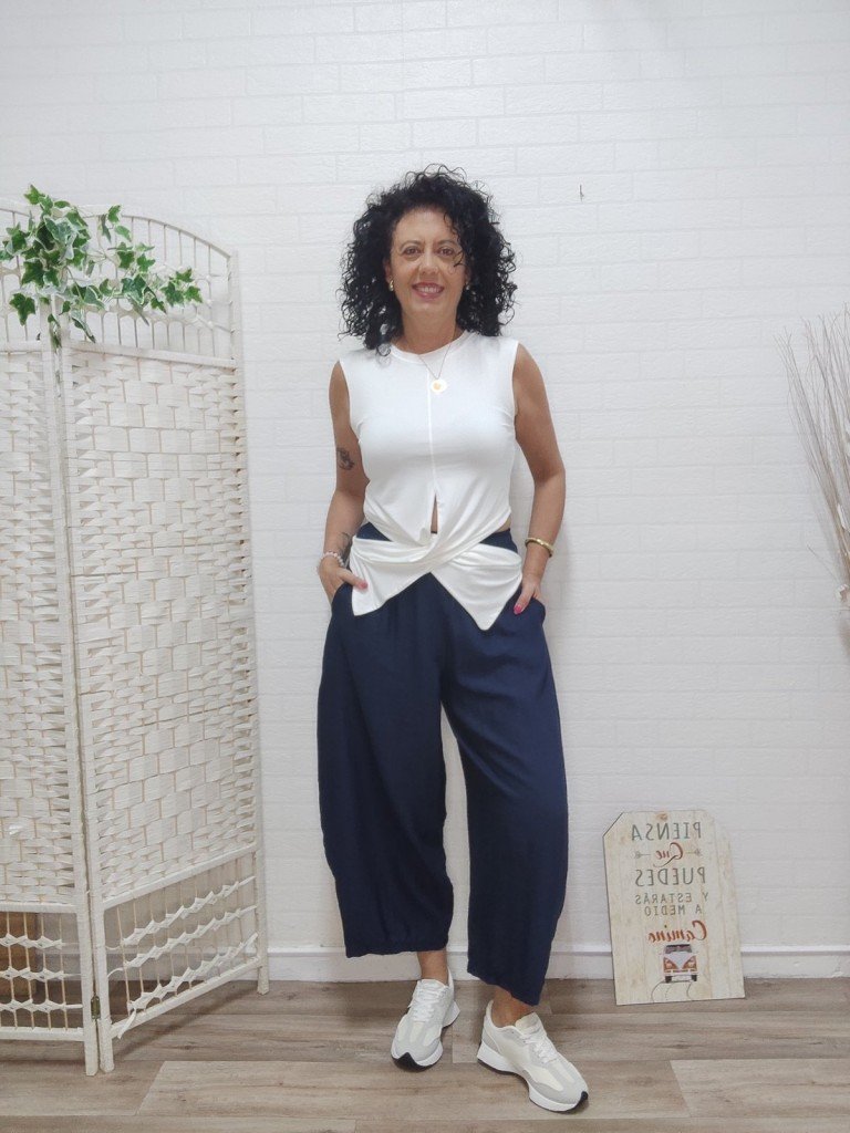 PANTALÓN SONIA AZUL.