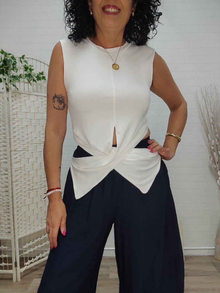 CAMISETA NATALIA BLANCA.