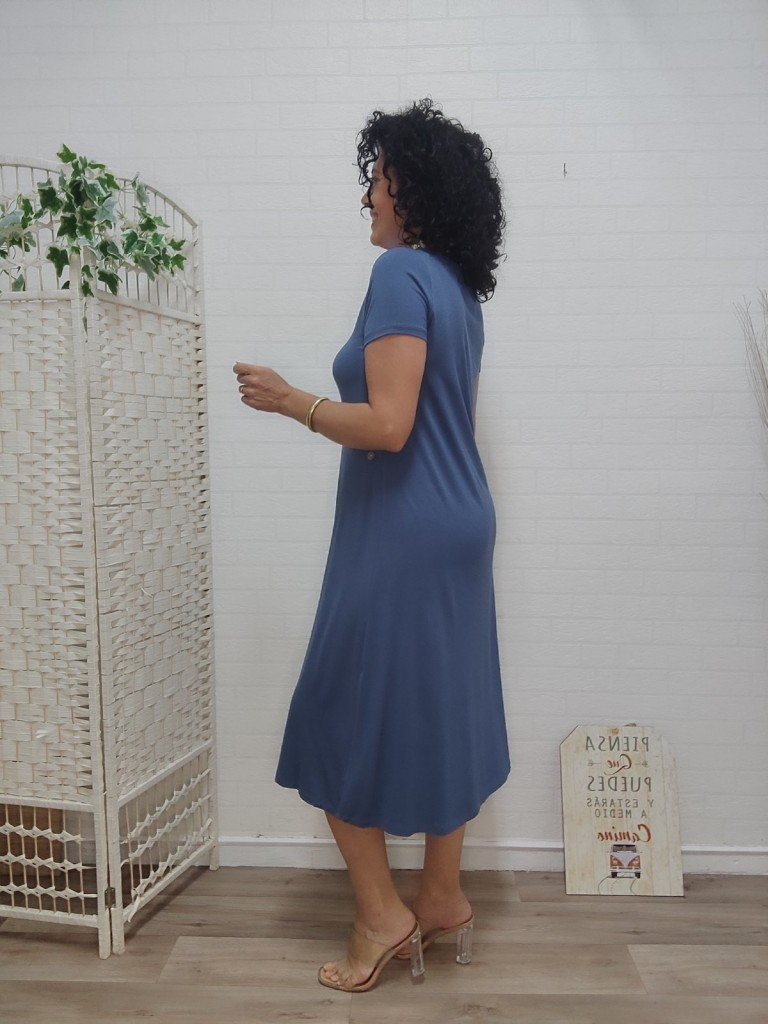 VESTIDO SALINAS CELESTE.