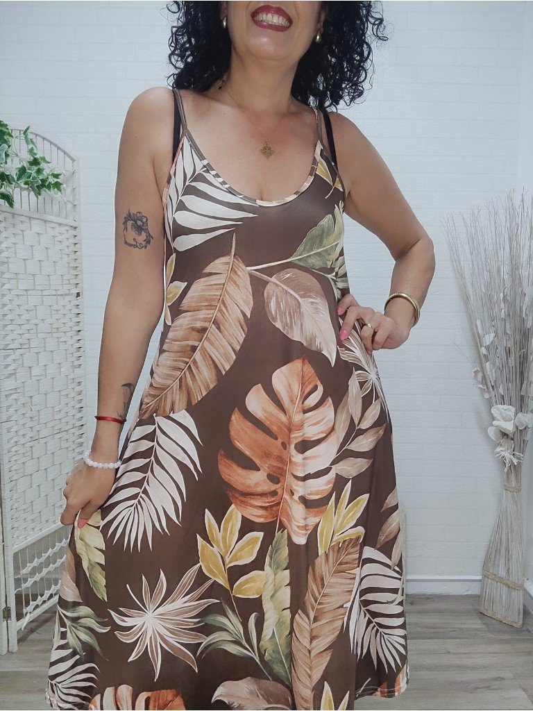 VESTIDO CATI MARRÓN. 2
