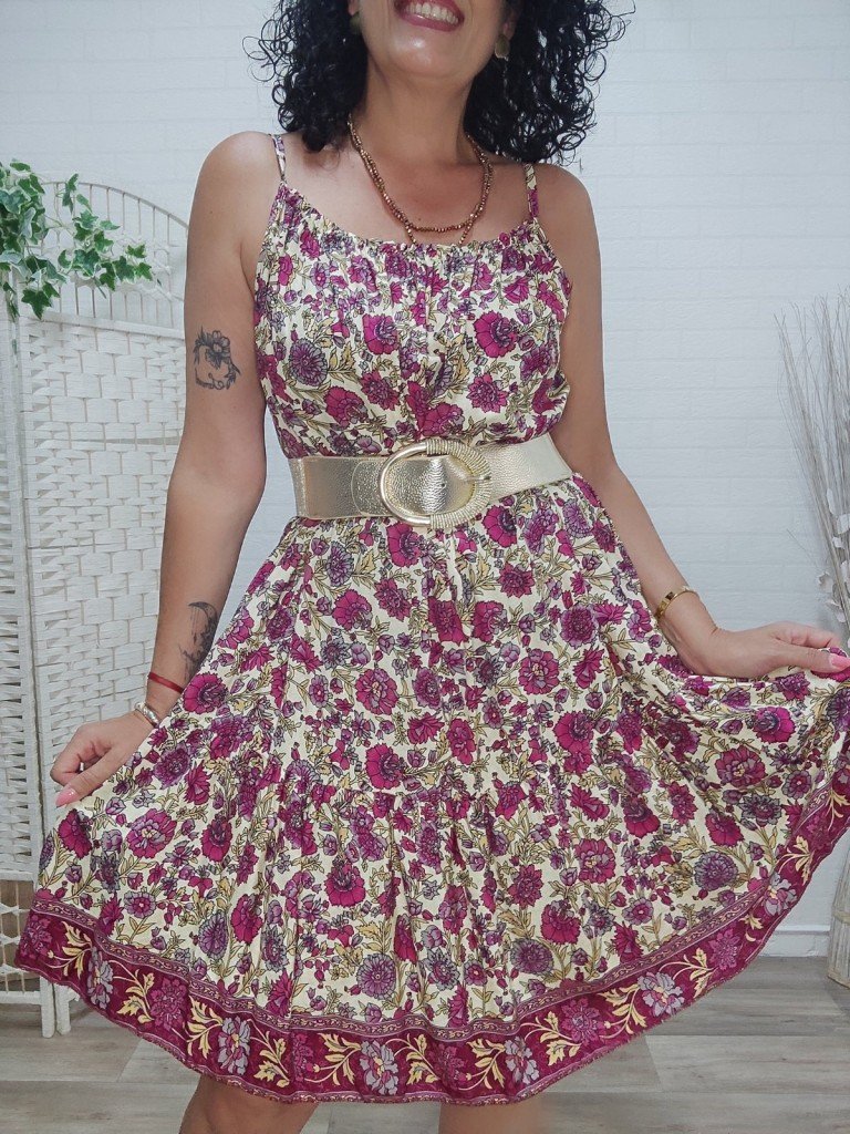VESTIDO VERANO ROSA. 2