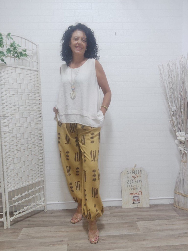 PANTALÓN PEZ MOSTAZA.