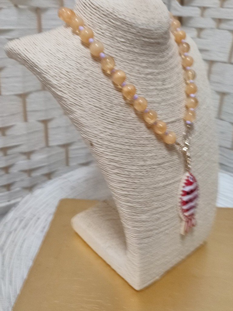 COLLAR MOTRIL CORAL.