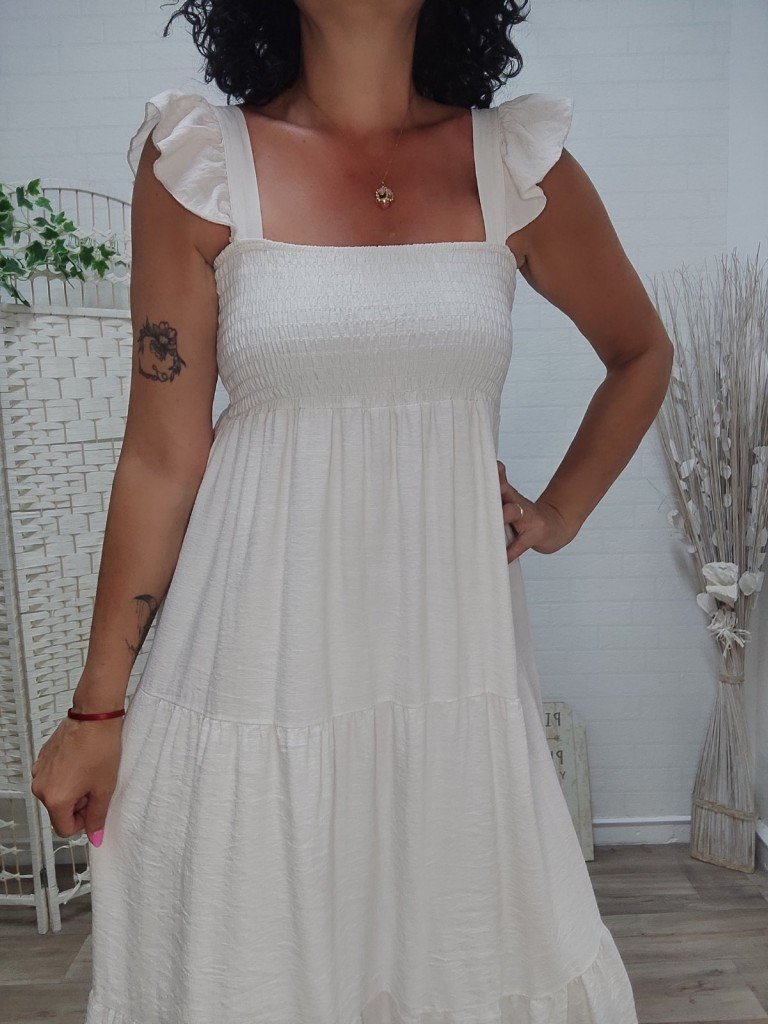 VESTIDO TOSCANA BEIGE. 2