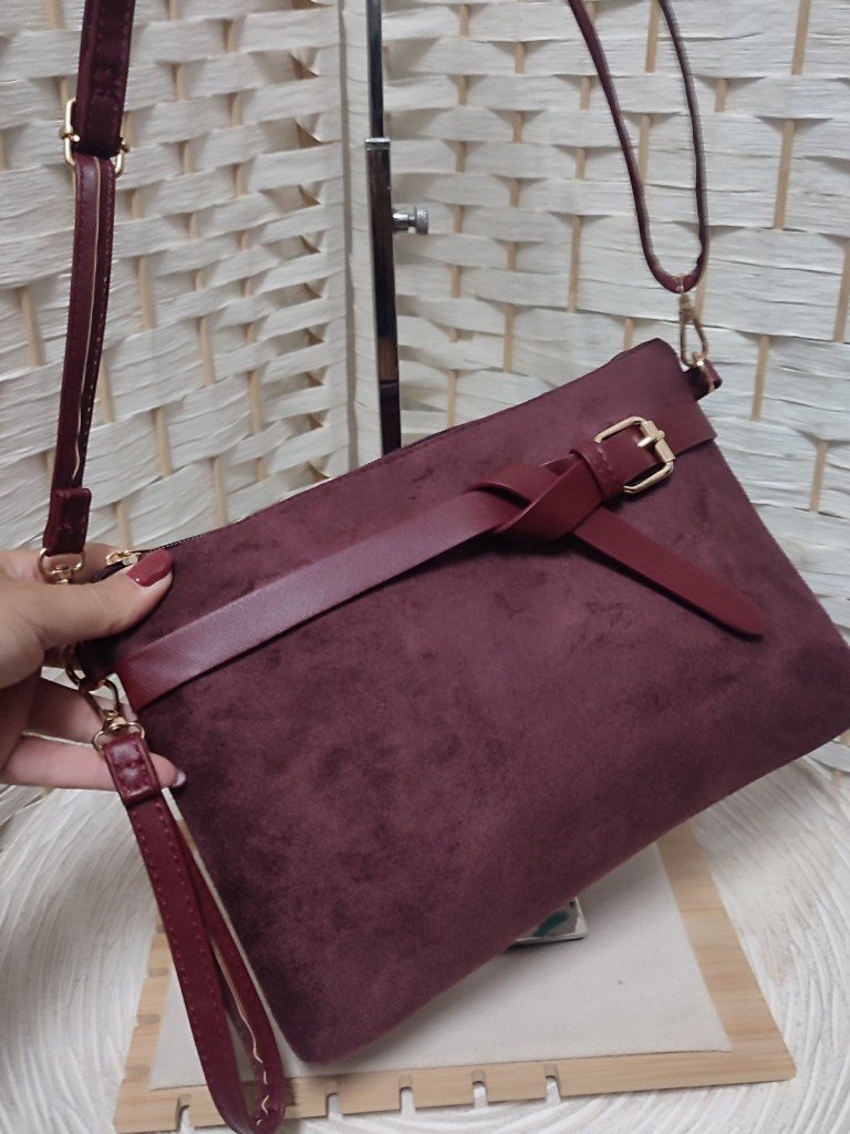 BOLSO PALOMA BURDEOS.