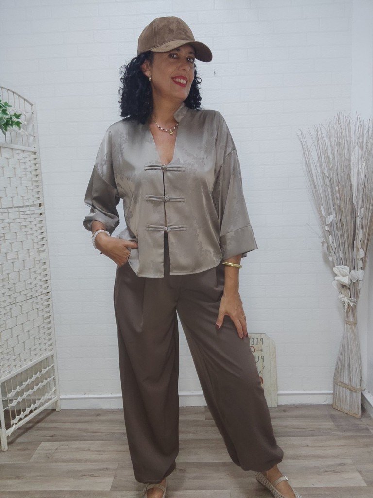 BLUSA JAPÓN CAMEL.