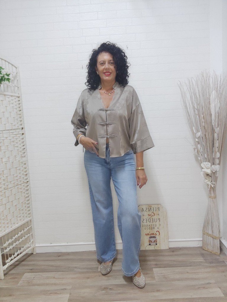 BLUSA JAPÓN CAMEL.