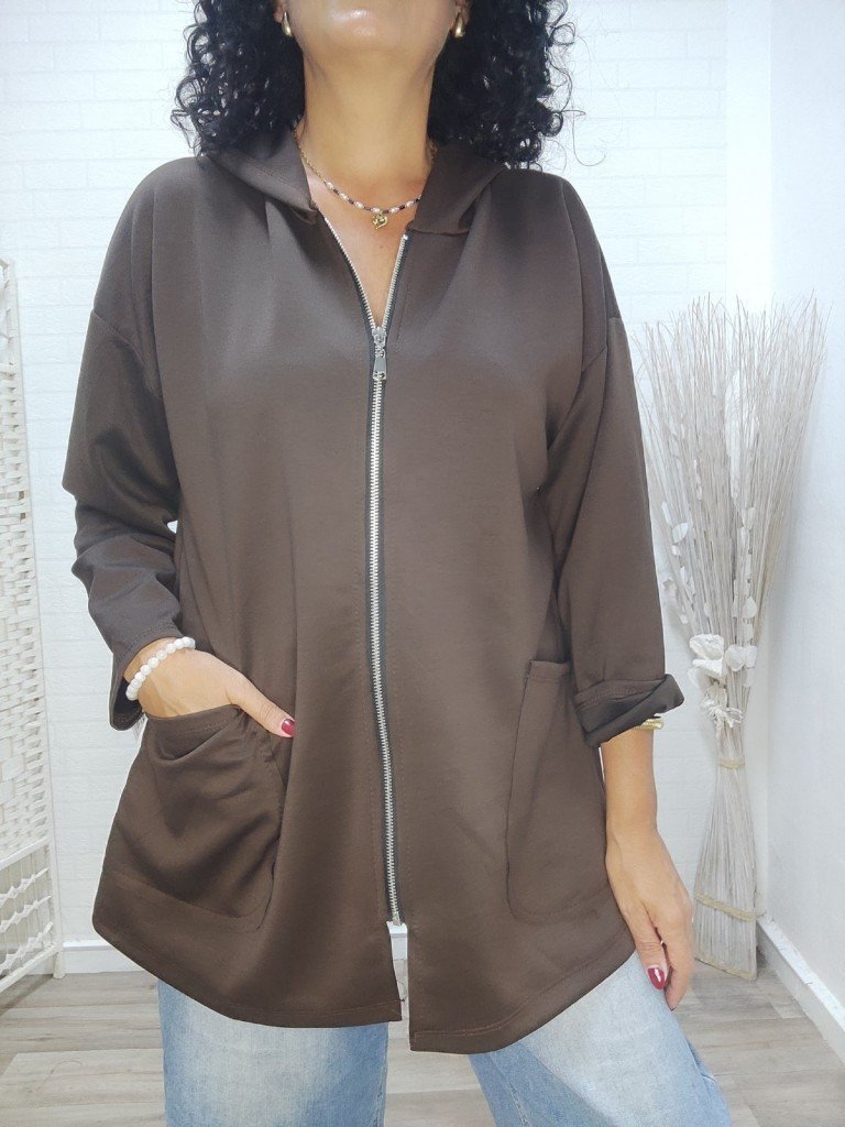 CHAQUETA MARA MARRÓN.