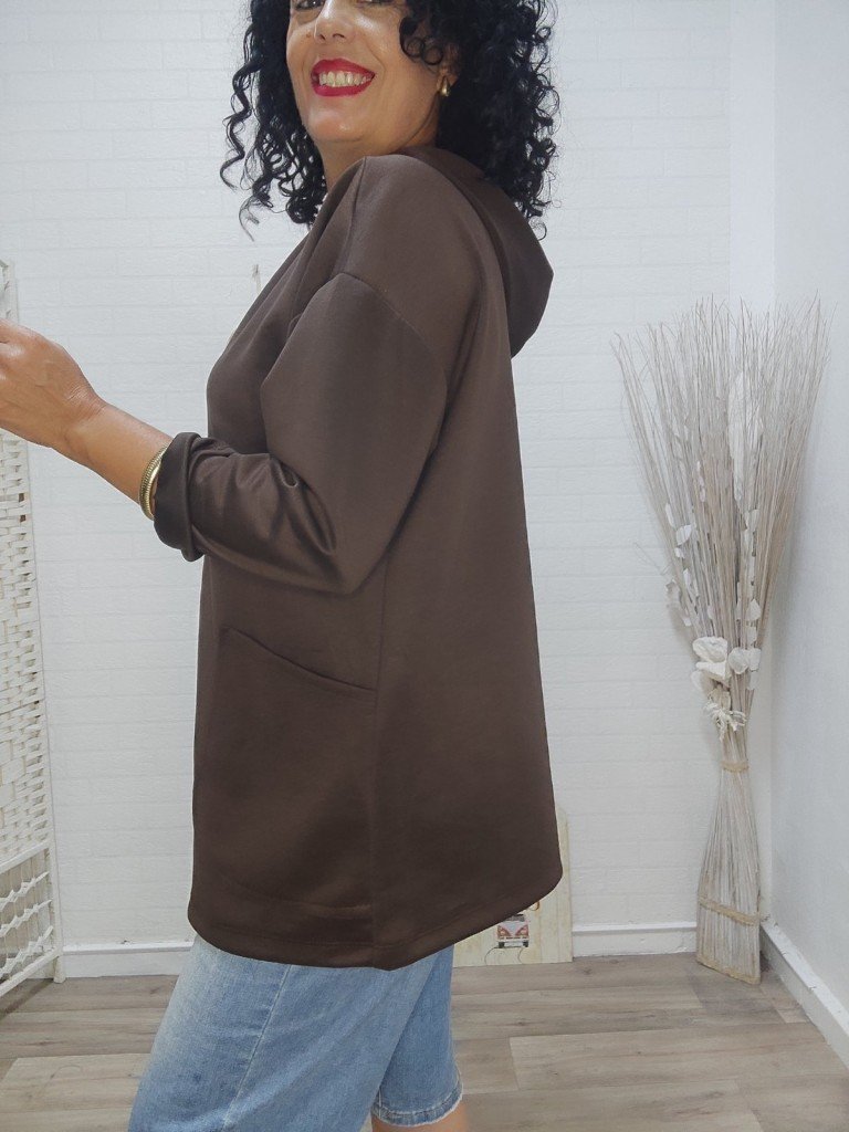 CHAQUETA MARA MARRÓN.