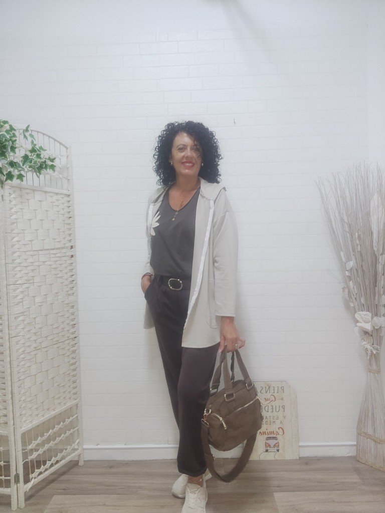 PANTALÓN NURIA MARRÓN.