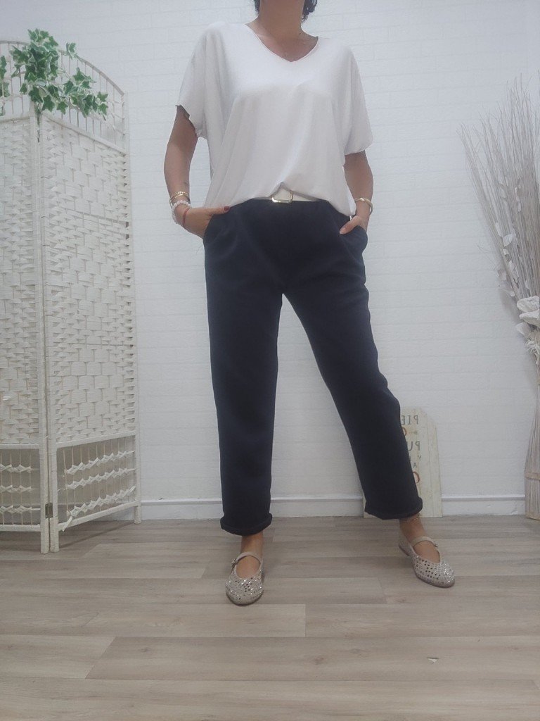PANTALÓN NURIA AZUL.