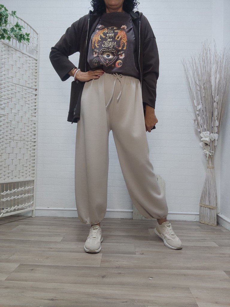PANTALÓN MARA BEIGE.