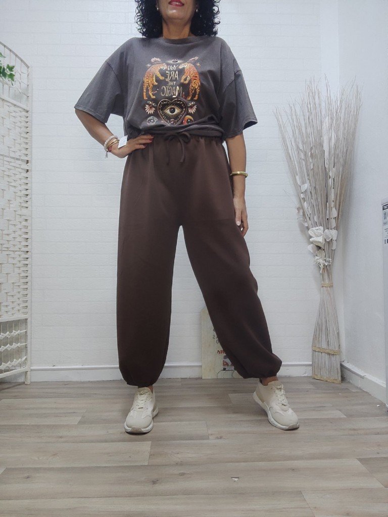 PANTALÓN MARA MARRÓN.